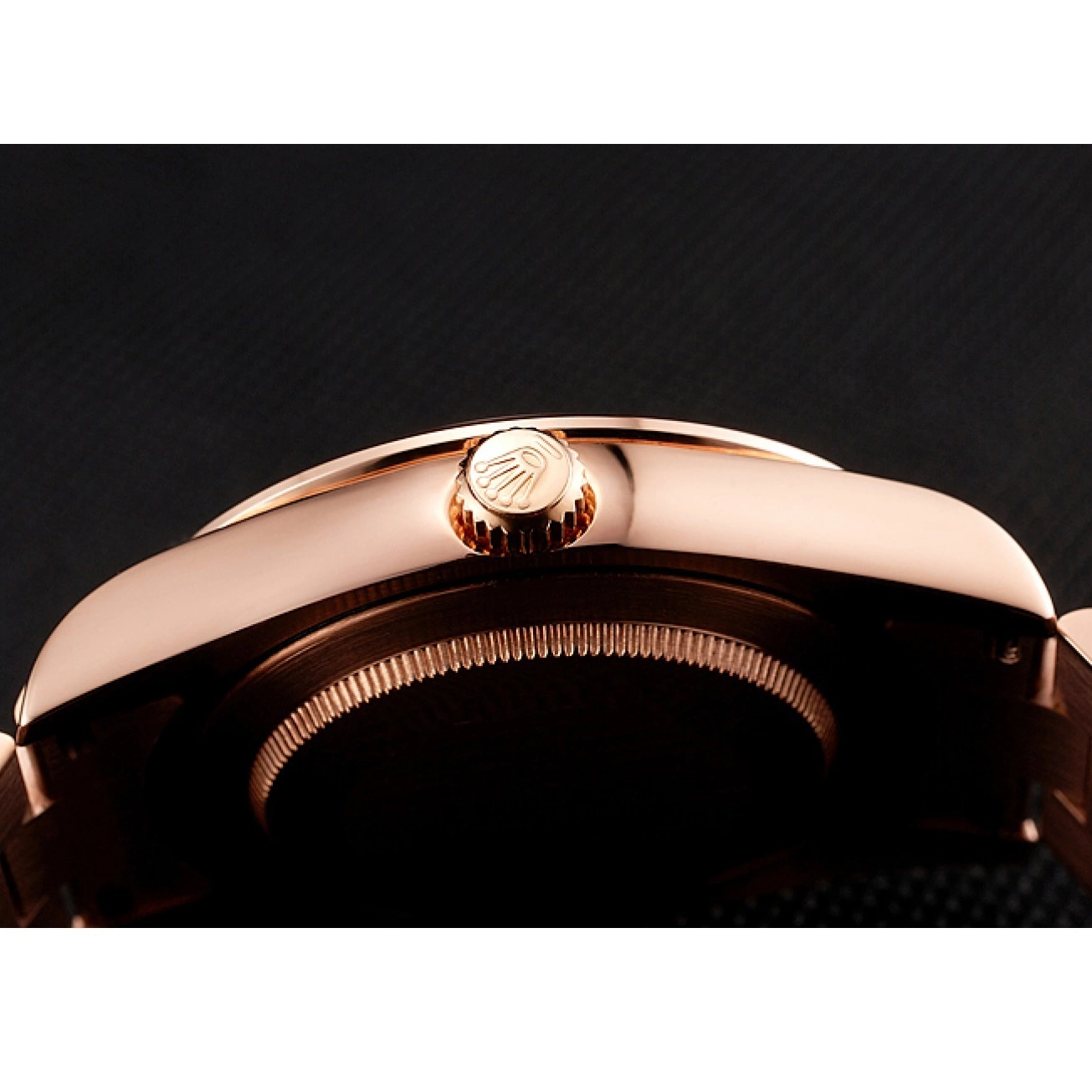 Aaa replica Diamonds Rolex Gold Dial 1454102 Bracelet And Rose Black Day-Date Rubies Swiss 0528